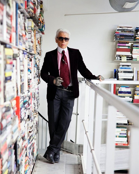Po biblioteka e Karl Lagerfeldit?