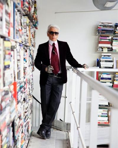 Po biblioteka e Karl Lagerfeldit?